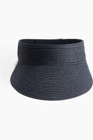 H&M Sonnenschild aus Stroh - Blau - Damen