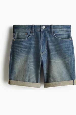 H&M Slim Denimshorts - Blau - Herren