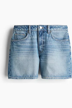 H&M Denimshorts mit hohem Bund - Blau - Damen