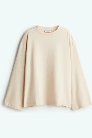 H&M Baumwollshirt in Loose Fit - Rosa - Damen