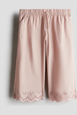 H&M Cropped Hose mit Broderie Anglaise - - Kinder