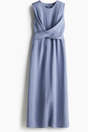 H&M MAMA Stillkleid mit Bindebändern - Blau - Damen
