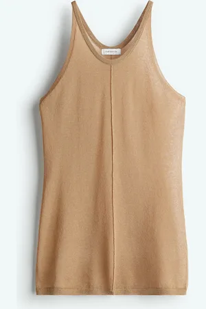 H&M Tanktop aus transparentem Strick - - Damen
