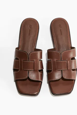 H&M Ledersandalen - - Damen
