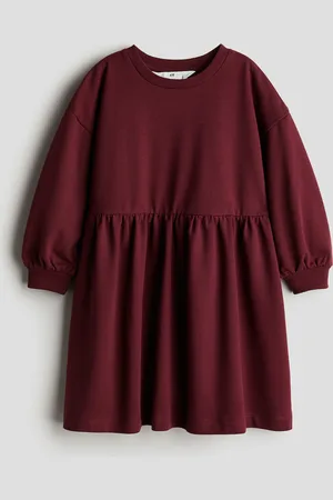 H&M Oversized Sweatkleid - Rot - Kinder