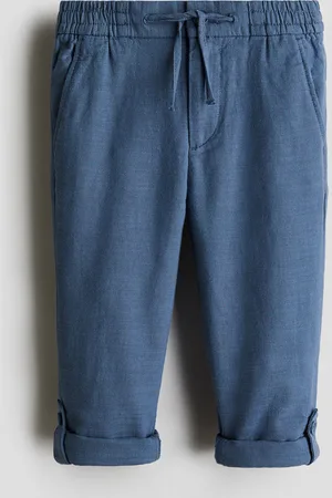 H&M Baumwollchino zum Hochrollen - Blau - Kinder