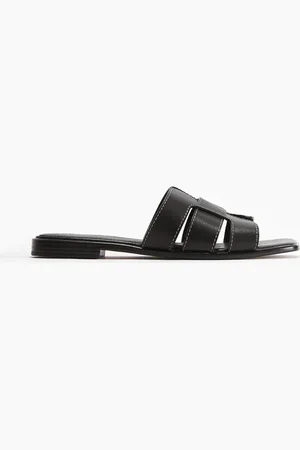 H&M Ledersandalen - - Damen