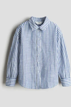H&M Baumwollbluse - Blau - Kinder