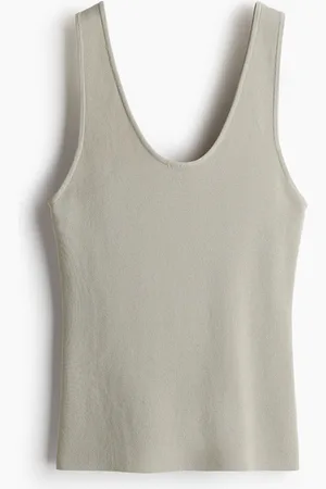 H&M Gestricktes Tanktop - Grün - Damen