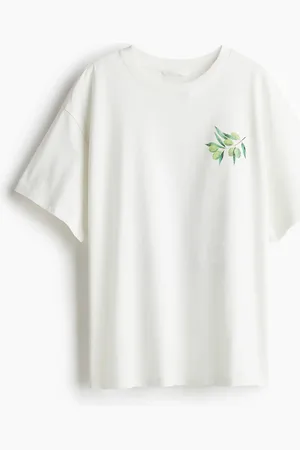 H&M Oversized T-Shirt - Weiß - Damen