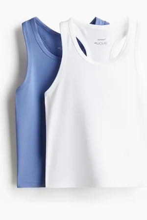 H&M 2er-Pack Sport-Tanktops mit DryMove - Blau - Kinder