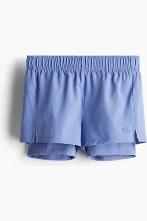 H&M Doppellagige Laufshorts mit DryMove - Blau - Kinder