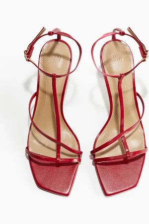 H&M Sandaletten mit Absatz - Rot - Damen