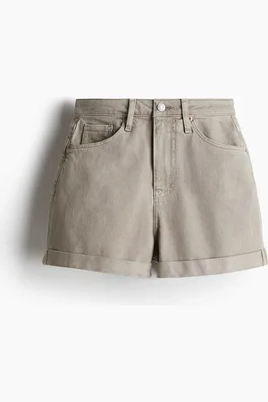 H&M Mom Ultra High Jeansshorts - Grün - Damen