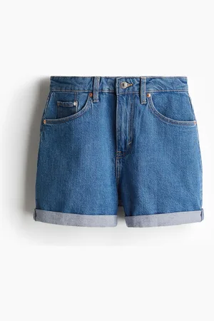 H&M Mom Ultra High Jeansshorts - Blau - Damen