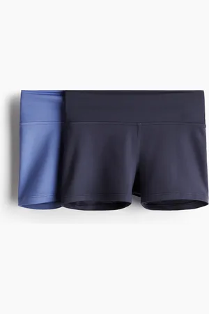 H&M 2er-Pack Sport-Radlershorts mit DryMove - Blau - Kinder