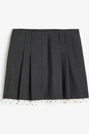 H&M Kurzer Faltenrock - - Damen