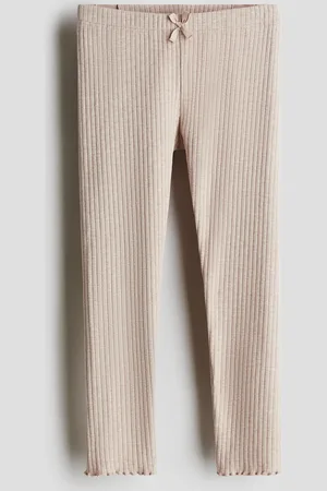 H&M Gerippte Baumwollleggings - Rosa - Kinder
