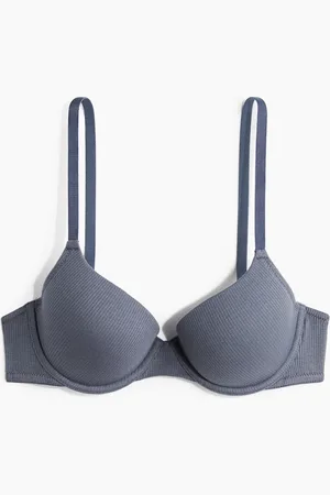 H&M Bügel-BH aus Baumwolle - Blau - Damen