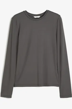 H&M Langarmshirt aus Mikrofaser - - Damen