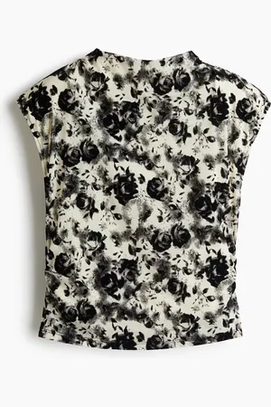 H&M Flora Top - Weiß - Damen