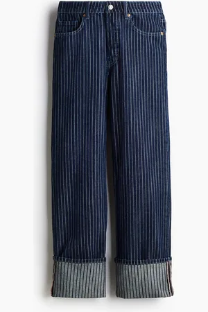 H&M Straight Regular Jeans - Blau - Damen