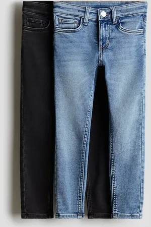 H&M 2er-Pack Supersoft Skinny Fit Jeans - Blau - Kinder