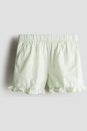 H&M Baumwollshorts mit Volants - Grün - Kinder