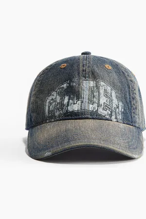 H&M Cap mit Worn-Details - Blau - Herren