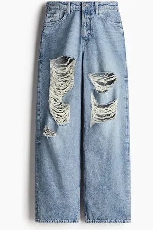 H&M Baggy High Jeans - Blau - Damen
