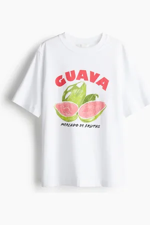 H&M T-Shirt mit Print - Weiß - Damen