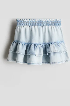H&M Stufenrock aus Denim - Blau - Kinder