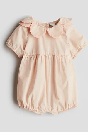 H&M Strampler aus Baumwolle mit Blütenkragen - - Kinder