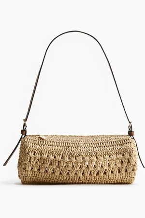 H&M Umhängetasche aus Papierstroh - - Damen