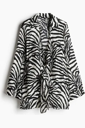 H&M Strandkleid mit Bindedetail - Weiß - Damen