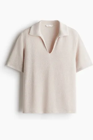 H&M Gestricktes Shirt mit Kragen - - Damen
