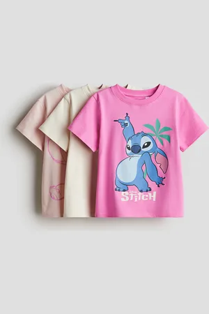 H&M 3er-Pack Shirts mit Druck - Rosa - Kinder