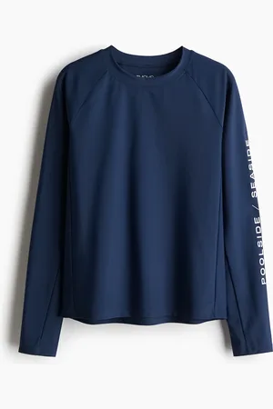 H&M Sport-Badeshirt mit Lycra - Blau - Kinder