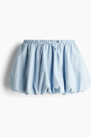 H&M Denimrock im Ballonschnitt - Blau - Damen