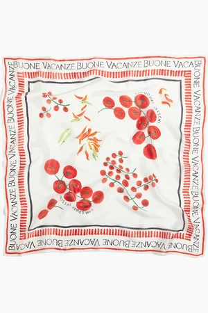 H&M Bedrucktes Satintuch - Rot - Damen