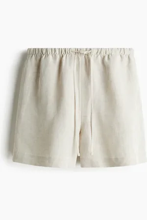 H&M Kordelzugshorts aus Leinenmix - - Damen