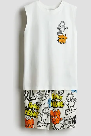 H&M Bedruckter Pyjama - Weiß - Kinder