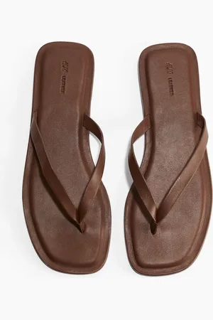 H&M Zehensandalen aus Leder - - Damen