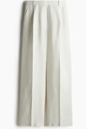 H&M Weite Hose aus Leinenmix - - Damen