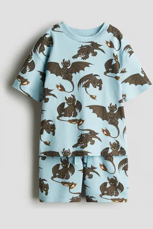 H&M 2-teiliges Set mit Print - Türkis - Kinder