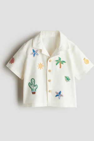 H&M Linen-blend resort shirt - Weiß - Kinder