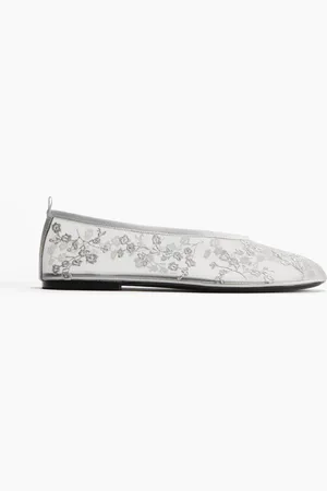 H&M Bestickte Ballerinas - - Damen
