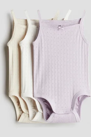 H&M 3er-Pack Ärmellose Bodys - Lila - Kinder
