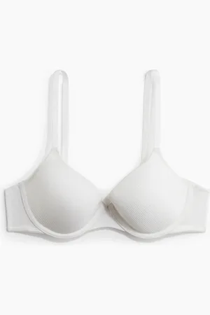 H&M Wattierter Bügel-BH aus Jersey - Weiß - Damen