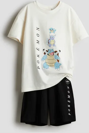 H&M Bedruckter Baumwollpyjama - Weiß - Kinder